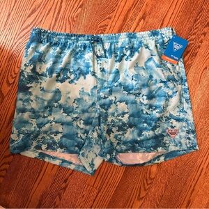 Columbia PFG Blue Men’s XXL Patterned Swim Shorts